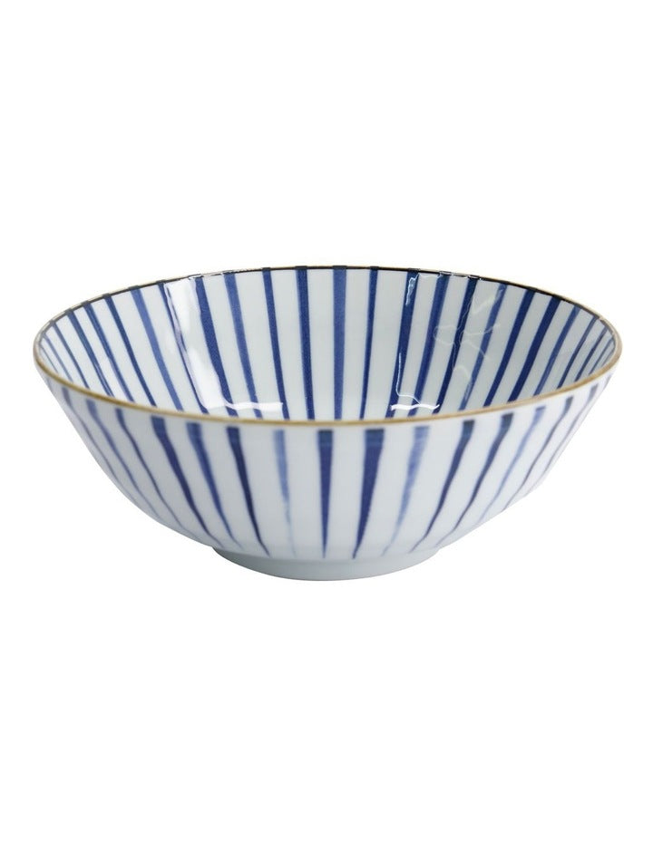 Natsu Tokusa Ramen Bowl 21x8cm in Blue
