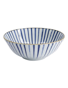 Natsu Tokusa Ramen Bowl 21x8cm in Blue