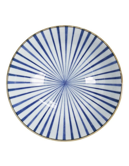 Natsu Tokusa Ramen Bowl 21x8cm in Blue