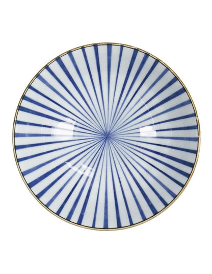 Natsu Tokusa Ramen Bowl 21x8cm in Blue