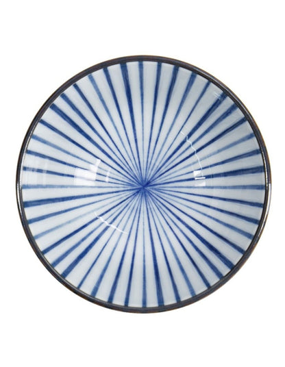 Natsu Tokusa Rice Bowl 12x6cm in Blue