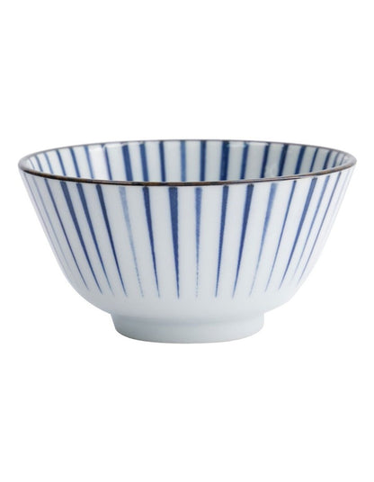 Natsu Tokusa Rice Bowl 12x6cm in Blue