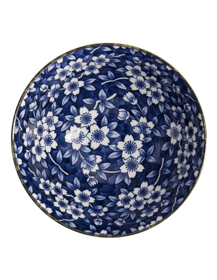 Sakura Ramen Bowl 18x9cm in Blue