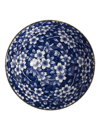 Sakura Ramen Bowl 18x9cm in Blue