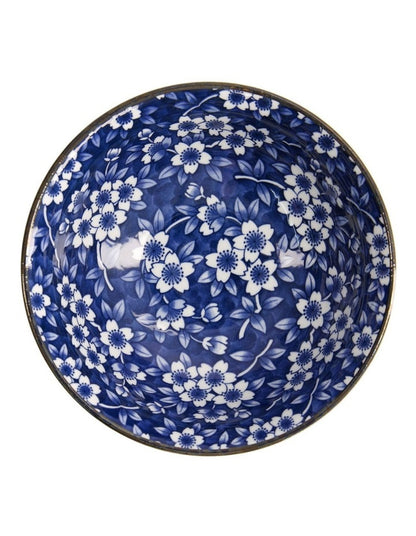 Sakura Ramen Bowl 21x8.5cm in Blue