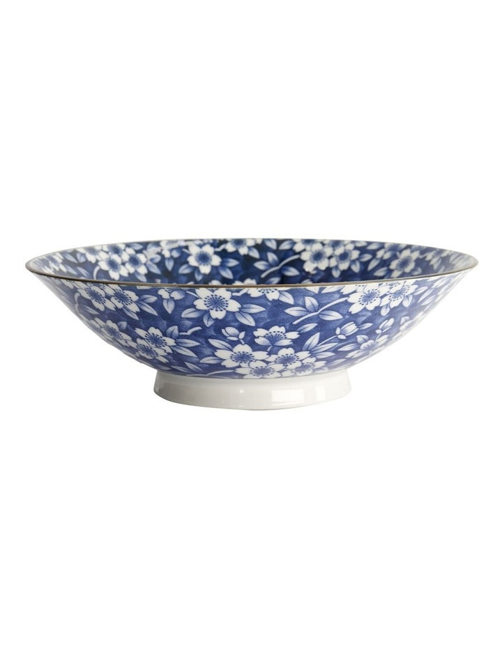 Sakura Ramen Bowl 25x7cm in Blue