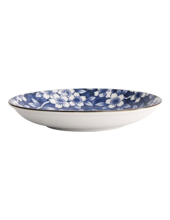 Sakura Round Plate 16cm in Blue