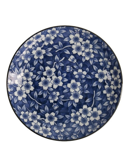 Sakura Round Plate 21cm in Blue