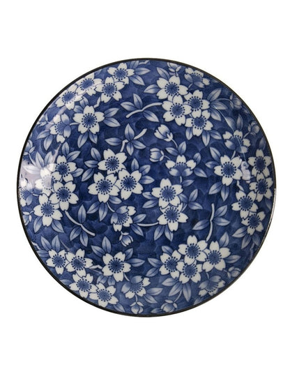 Sakura Round Plate 21cm in Blue