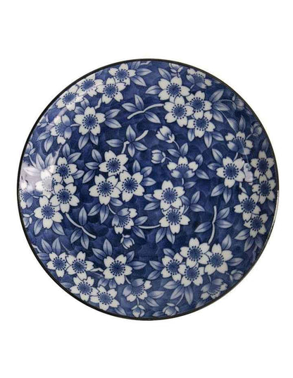 Sakura Round Plate 21cm in Blue
