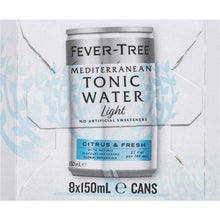Fever-Tree Mediterranean Light Tonic Water 150mL x 8 pack