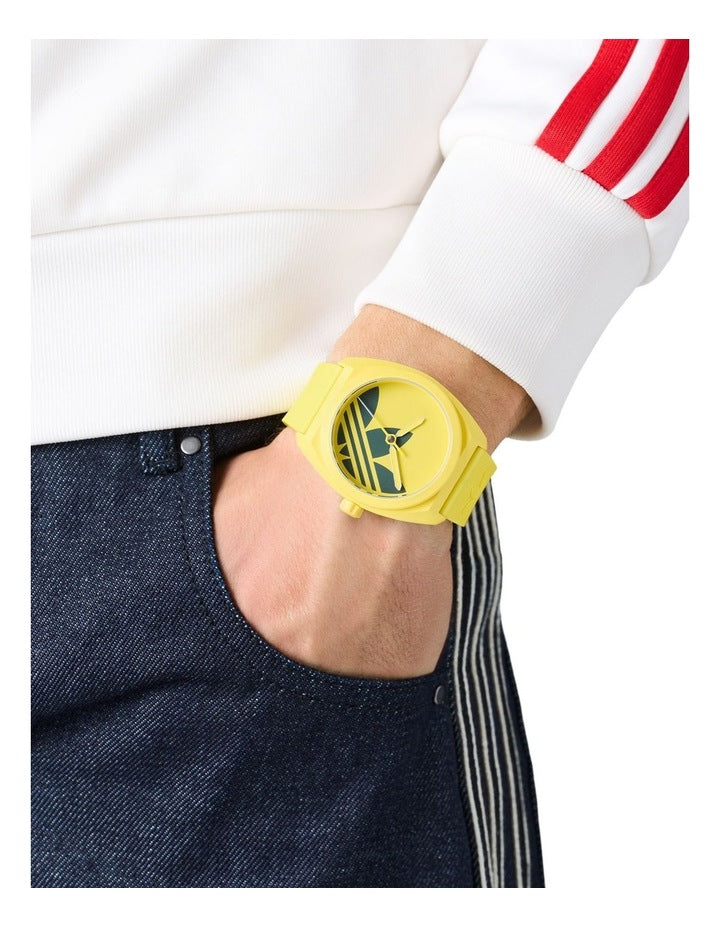Project Three 42mm Watch in Yellow AOST25542