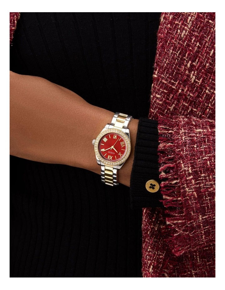 Ladies 2-Tone Analogue Watch in Duotone