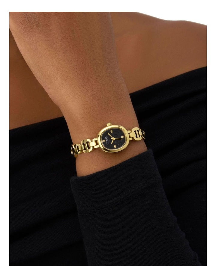Ladies Gold Tone Analogue Watch