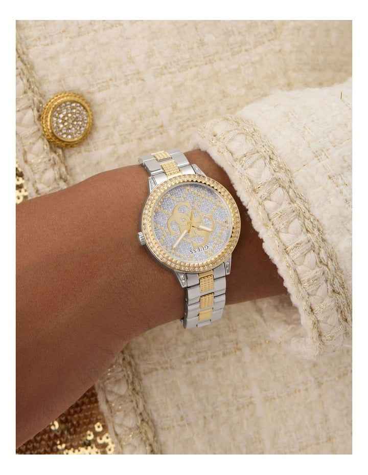 Ladies 2-Tone Analogue Watch in Multi
