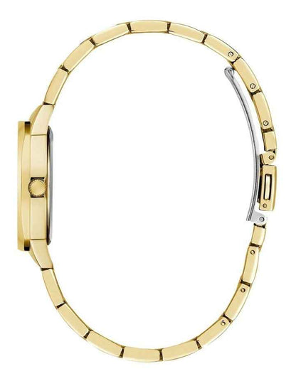 Gold-Tone Crystal Bezel Women's Watch