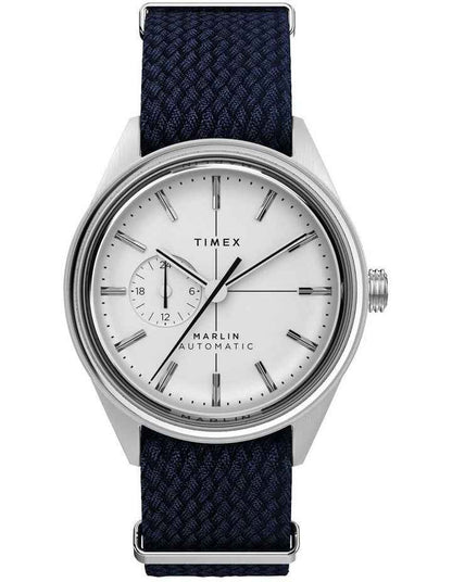 Marlin Jet Automatic Fabric Strap Watch 38mm in Silver