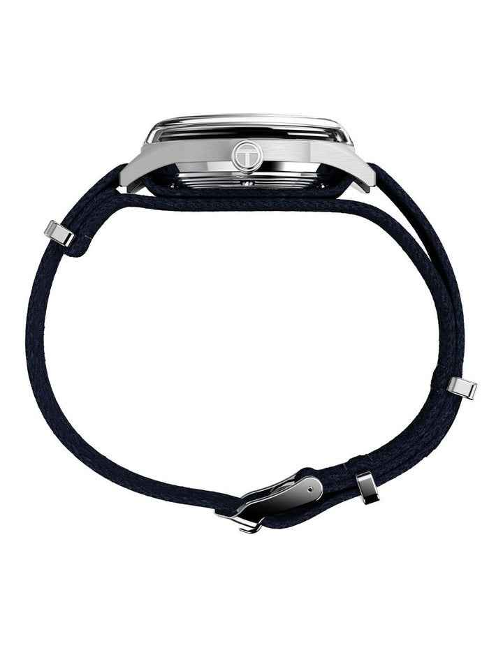 Marlin Jet Automatic Fabric Strap Watch 38mm in Silver