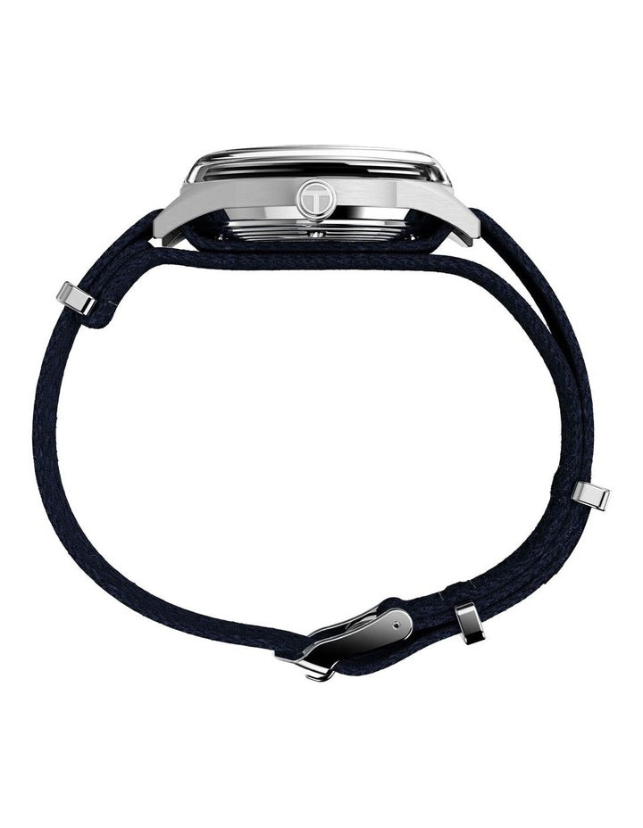 Marlin Jet Automatic Fabric Strap Watch 38mm in Silver