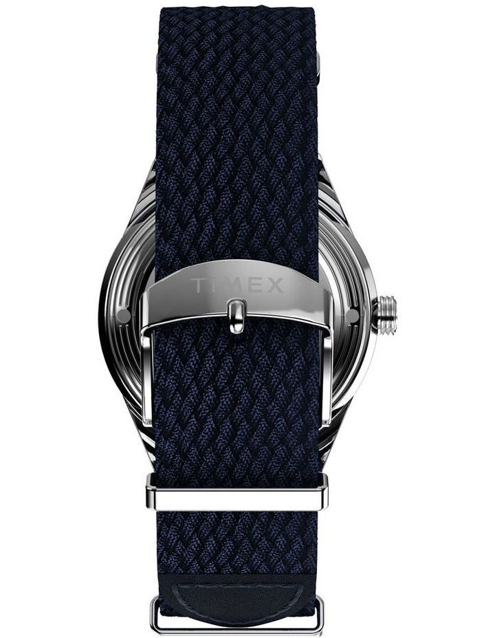 Marlin Jet Automatic Fabric Strap Watch 38mm in Silver