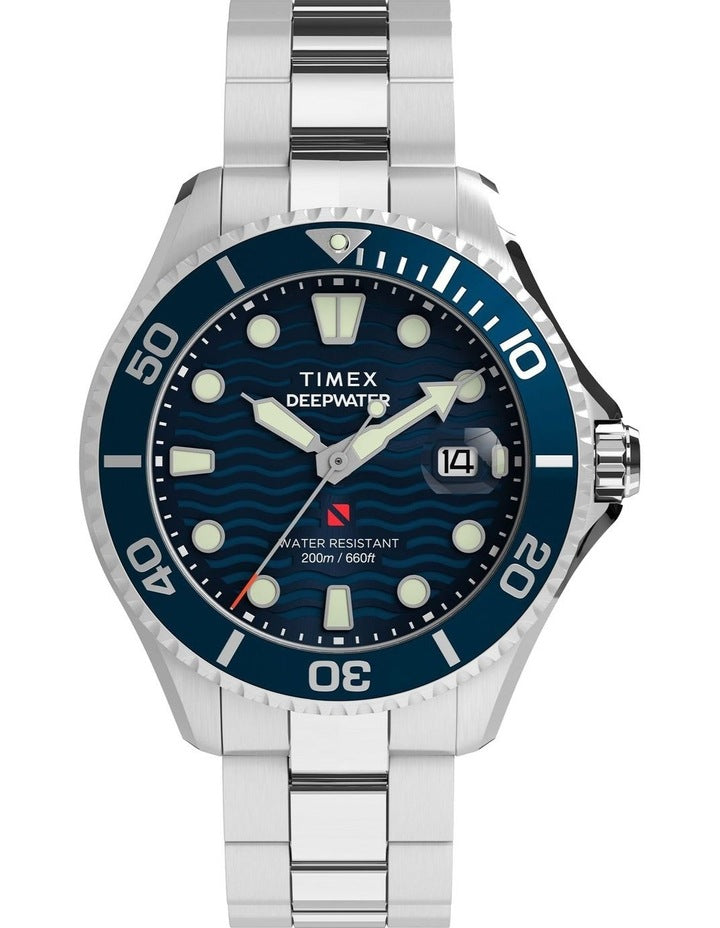 Deepwater Meridian 200 Stainless Steel Bracelet Watch 44mm in Silver