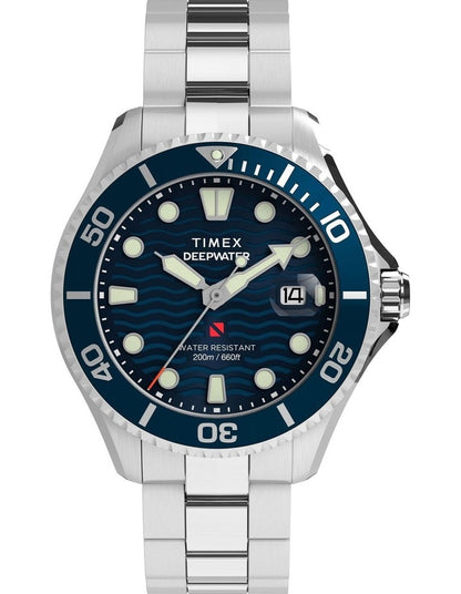 Deepwater Meridian 200 Stainless Steel Bracelet Watch 44mm in Silver