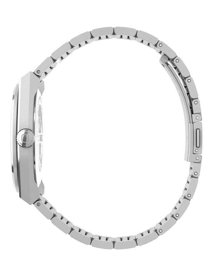 Q Continental Day And Date Stainless Steel Bracelet Watch 39mm in Silver