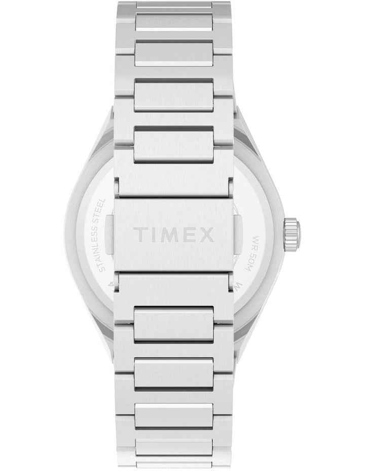 Q Continental Day And Date Stainless Steel Bracelet Watch 39mm in Silver