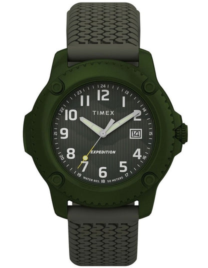 Expedition Timberline Silicone Strap Watch 42mm in Green