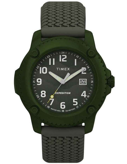 Expedition Timberline Silicone Strap Watch 42mm in Green