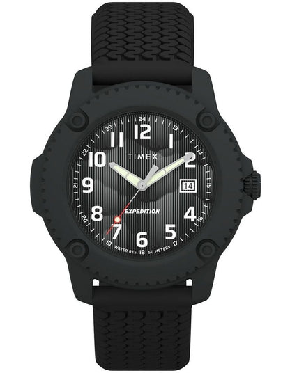 Expedition Timberline Silicone Strap Watch 42mm in Black