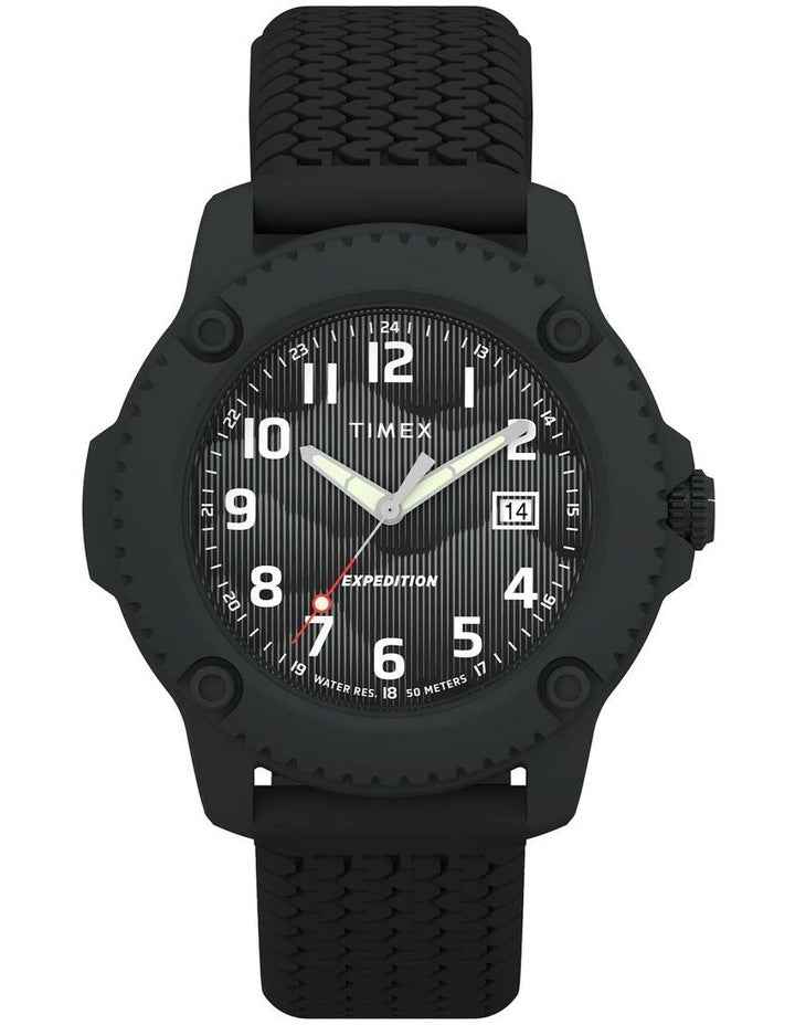Expedition Timberline Silicone Strap Watch 42mm in Black