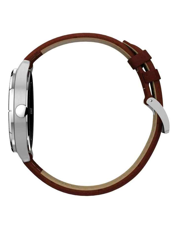 Main Street Leather Strap Watch 42mm in Brown