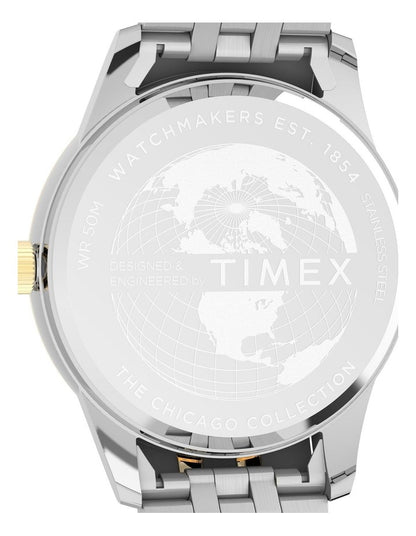 Chicago Stainless Steel Bracelet Watch 45mm in Duotone