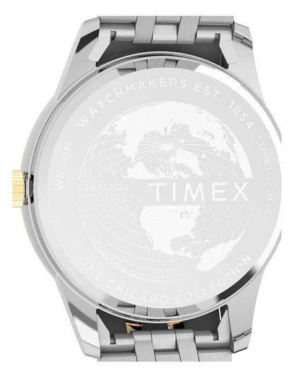 Chicago Stainless Steel Bracelet Watch 45mm in Duotone
