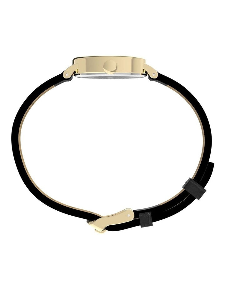 Cavatina Watch with Gold-tone Case in Black