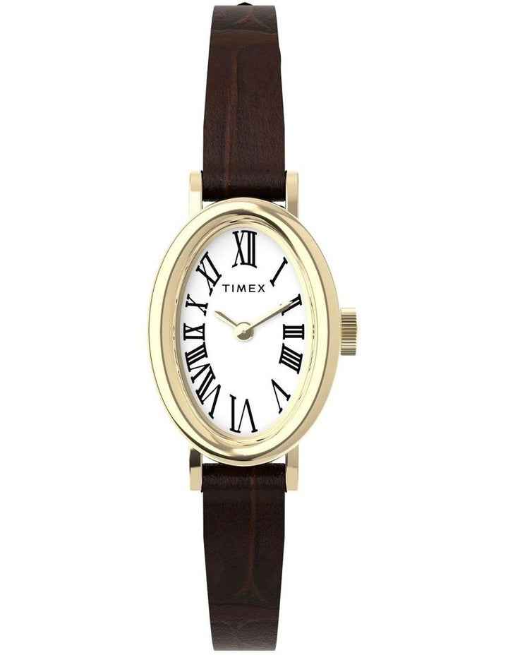 Cavatina Watch with Gold-tone Case in Brown