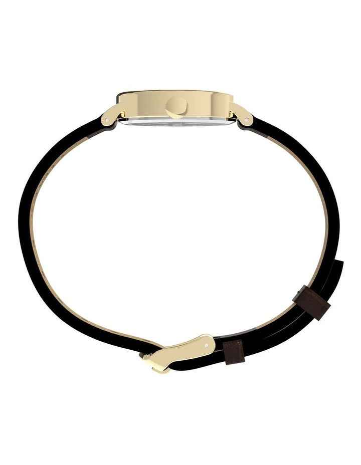 Cavatina Watch with Gold-tone Case in Brown