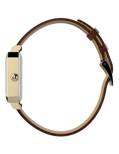Dress Leather Strap Watch 21mm in Brown