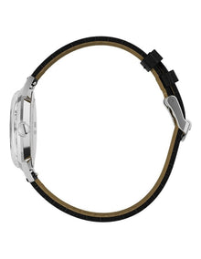 Marlin Quartz Leather Strap Watch 34mm in Black