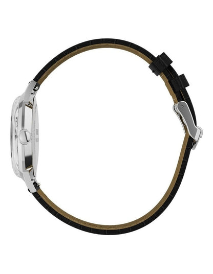 Marlin Quartz Leather Strap Watch 34mm in Black