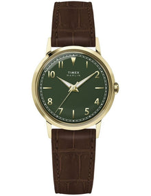 Marlin Quartz Leather Strap Watch 34mm in Brown