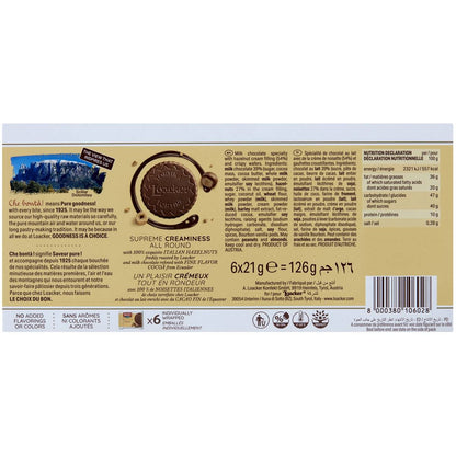 Loacker Wafers Original Hazelnut Tortina 126g