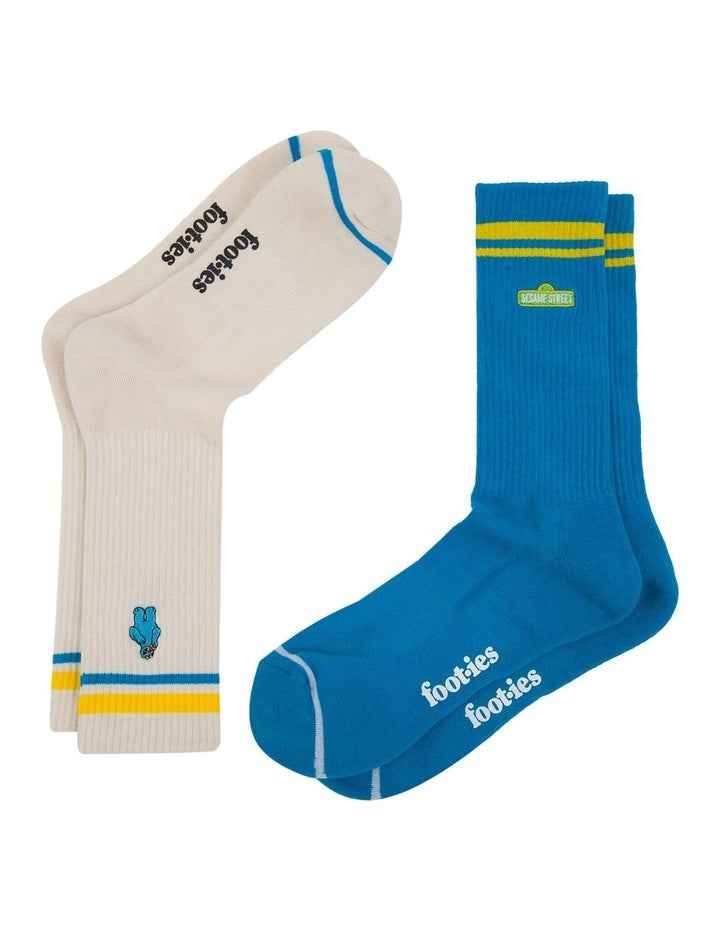 Cookie Monster Sneaker Sock 2 Pack