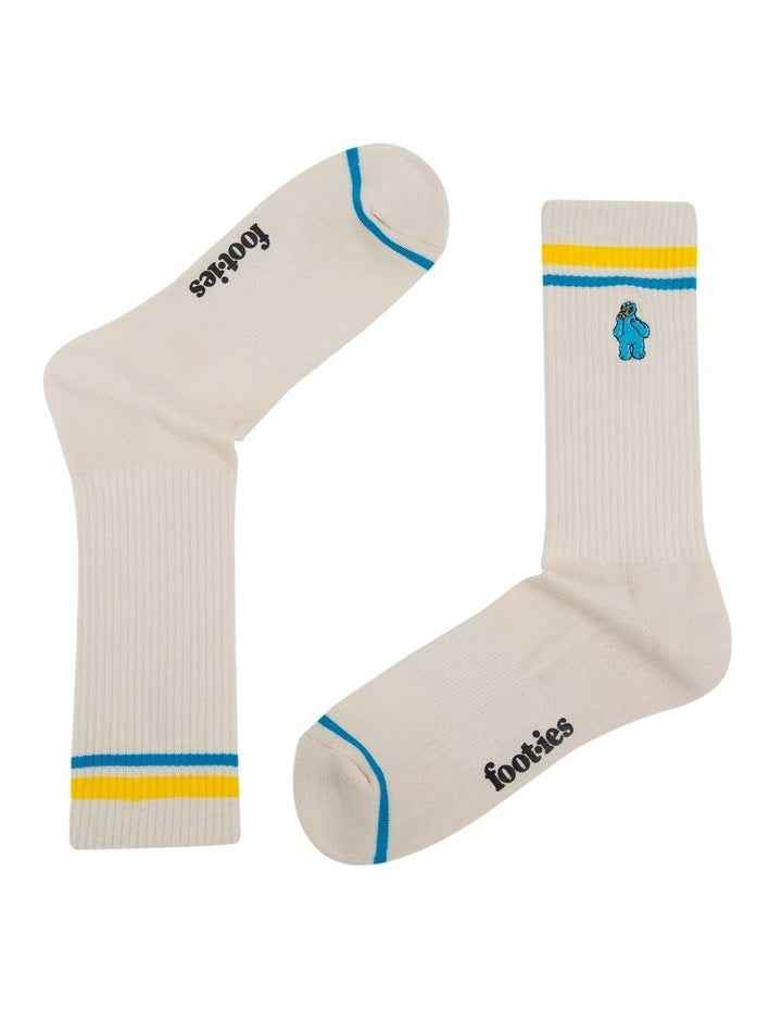 Cookie Monster Sneaker Sock 2 Pack