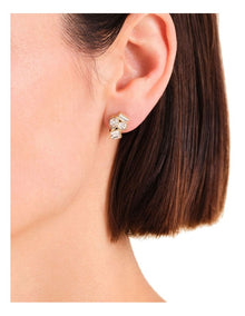 Playful Diamonds Cluster Stud Earrings in Gold