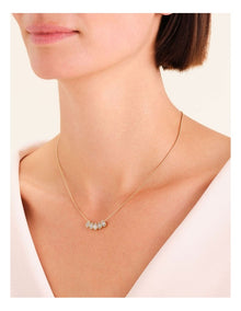 Playful Diamonds Multi Drops Necklace in Gold-Tone