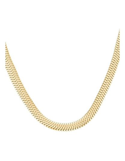 Large Snake Necklace in Gold-Tone