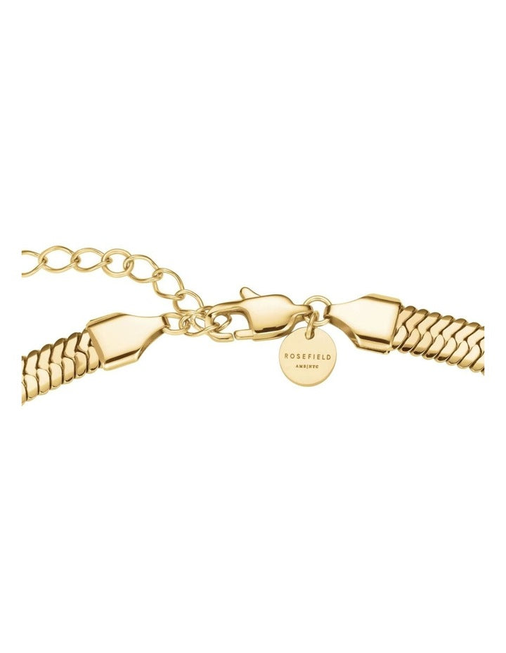 Large Snake Necklace in Gold-Tone