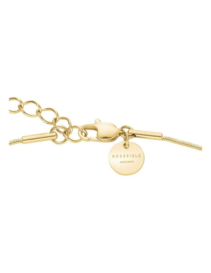 Bold Solitaire Coin Necklace in Gold-Tone
